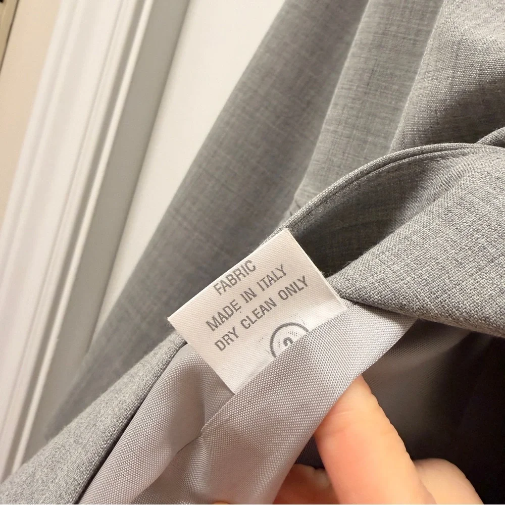 Georgiou Studio Longline Italian Wool Blend Blazer Grey - Picture 6 of 11